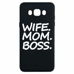 Чехол для Samsung J7 2016 Wife mom boss