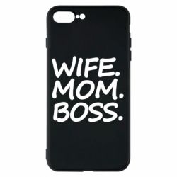 Чехол для iPhone 7 Plus Wife mom boss - PrintSalon