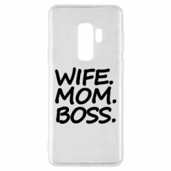 Чехол для Samsung S9+ Wife mom boss - PrintSalon