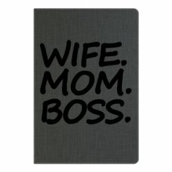 Блокнот с принто Wife mom boss - PrintSalon
