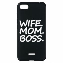 Чехол для Xiaomi Redmi 6A Wife mom boss - PrintSalon