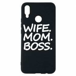 Чехол для Huawei P Smart Plus 2018 Wife mom boss - PrintSalon