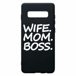 Чехол для Samsung S10+ Wife mom boss - PrintSalon