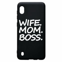 Чехол для Samsung A10 Wife mom boss-PrintSalon Чехол для Samsung A10 Wife mom boss