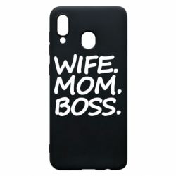 Чехол для Samsung A30 Wife mom boss - PrintSalon