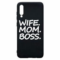 Чехол для Samsung A70 Wife mom boss - PrintSalon