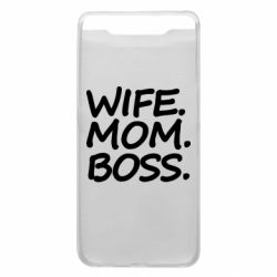 Чехол для Samsung A80 Wife mom boss - PrintSalon
