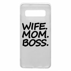 Чехол для Samsung S10 Wife mom boss - PrintSalon