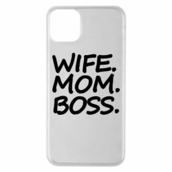 Чехол для iPhone 11 Pro Max Wife mom boss - PrintSalon