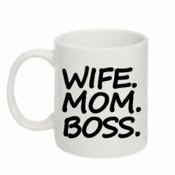 Чашка 320ml Wife mom boss