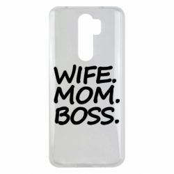 Чехол для Xiaomi Redmi Note 8 Pro Wife mom boss - PrintSalon