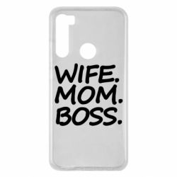 Чехол для Xiaomi Redmi Note 8 Wife mom boss - PrintSalon