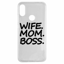 Чехол для Xiaomi Redmi Note 7 Wife mom boss - PrintSalon