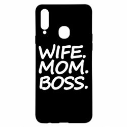 Чехол для Samsung A20s Wife mom boss - PrintSalon