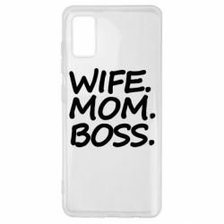 Чехол для Samsung A41 Wife mom boss - PrintSalon