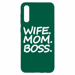 Чехол для Samsung A50 Wife mom boss - PrintSalon