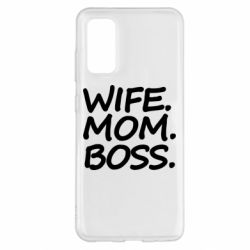 Чехол для Samsung S20 Wife mom boss - PrintSalon