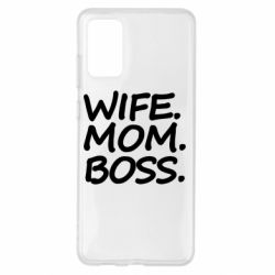 Чехол для Samsung S20+ Wife mom boss - PrintSalon