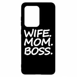 Чехол для Samsung S20 Ultra Wife mom boss - PrintSalon