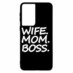 Чехол для Samsung S21 Wife mom boss - PrintSalon