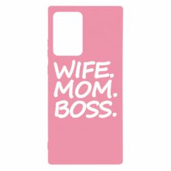 Чехол для Samsung Note 20 Ultra Wife mom boss - PrintSalon
