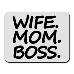 Коврик для мыши Wife mom boss - PrintSalon