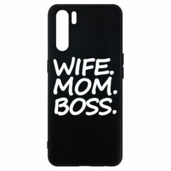 Чехол для Oppo A91/Reno3 Wife mom boss - PrintSalon