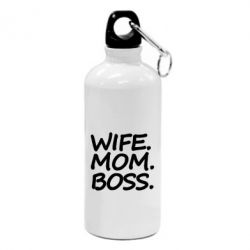 Фляга Wife mom boss - PrintSalon
