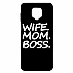 Чехол для Xiaomi Redmi Note 9S/9Pro/9Pro Max Wife mom boss - PrintSalon