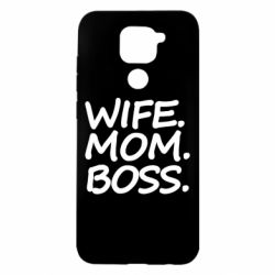 Чехол для Xiaomi Redmi Note 9/Redmi 10X Wife mom boss - PrintSalon