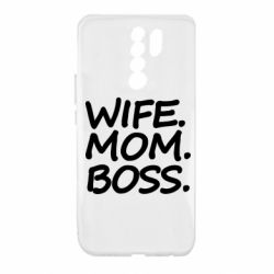 Чехол для Xiaomi Redmi 9 Wife mom boss - PrintSalon