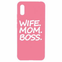 Чехол для Xiaomi Redmi 9a Wife mom boss - PrintSalon