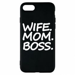 Чехол для iPhone SE 2022 Wife mom boss - PrintSalon