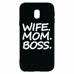 Чехол для Samsung J3 2017 Wife mom boss - PrintSalon