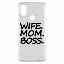 Чехол для Xiaomi Mi A2 Wife mom boss - PrintSalon