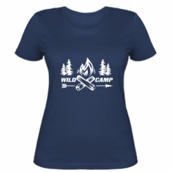 Жіноча футболка Wild camp - PrintSalon