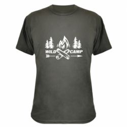 Камуфляжна футболка Wild camp - PrintSalon