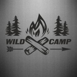 Наклейка Wild camp