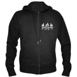 Чоловіче худі на блискавці Wild camp - PrintSalon