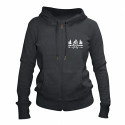 Жіноче худі на блискавці Wild camp - PrintSalon