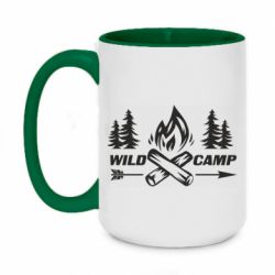 Чашка двокольорова велика Wild camp - PrintSalon