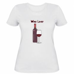 Жіноча футболка Wine lover - PrintSalon