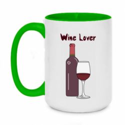 Чашка двокольорова велика Wine lover - PrintSalon