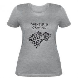 Женская футболка Winter is coming (Игра престолов) - PrintSalon