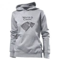 Женское худи Winter is coming (Игра престолов) - PrintSalon