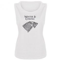 Женская майка Winter is coming (Игра престолов) - PrintSalon