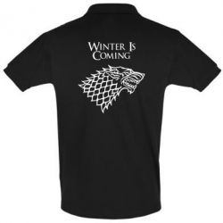 Мужское поло Winter is coming (Игра престолов) - PrintSalon