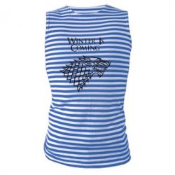 Майка-тельняшка Winter is coming (Игра престолов) - PrintSalon