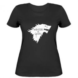 Женская футболка Winter is coming soon - PrintSalon