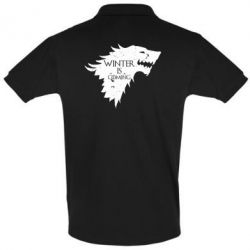 Мужское поло Winter is coming soon - PrintSalon